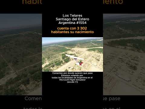 Los Telares, Santiago del Estero desde el Microsoft Flight Simulator #lostelares #santiagodelestero