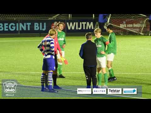 Oliveo 16-23 - DHL 16-23 Delftse beloften voetbal poule wedstrijd