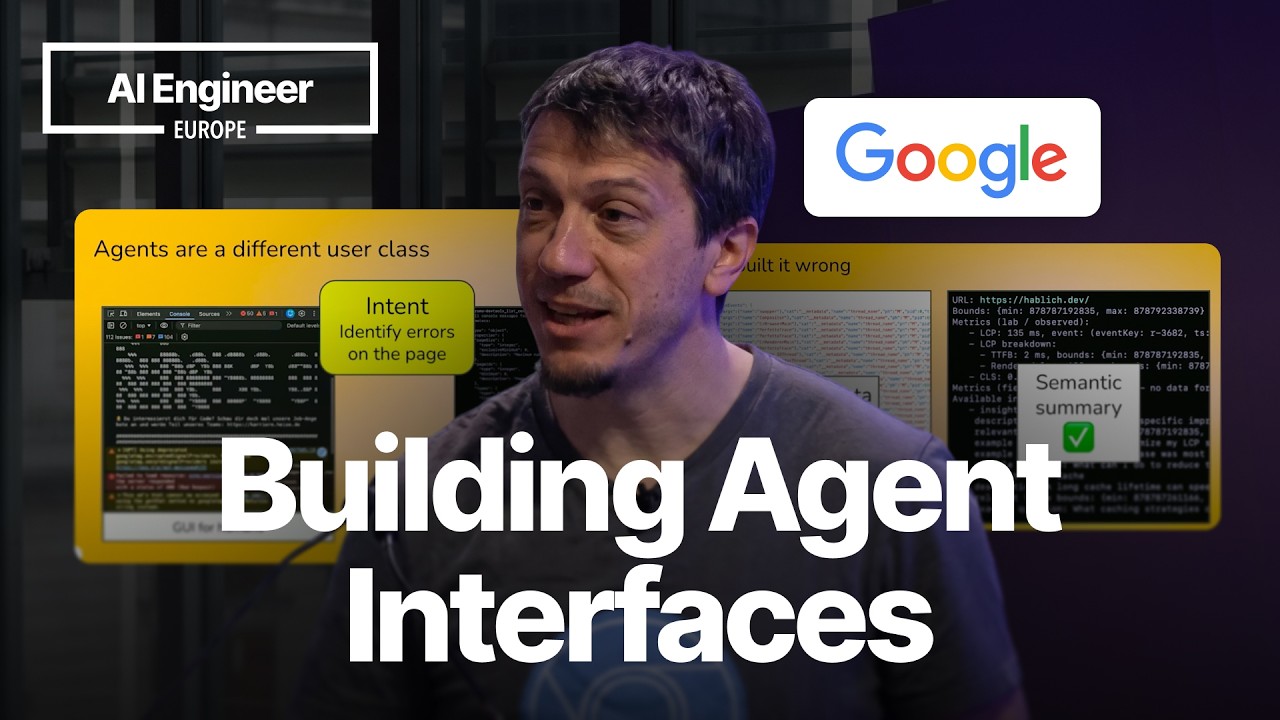 Michael Hablich on Agent Interfaces and Chrome DevTools - AI Engineer