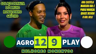 FUTEBOL SOLIDÁRIO 2024 | Agro 12 x 9 Play | Ronaldinho Gaúcho, Pablo Marçal, Mc Daniel, Ana Castela