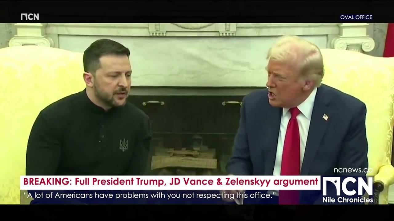 President Trump, JD Vance And Zelenskyy Have A HEATED argument on Ukraine War