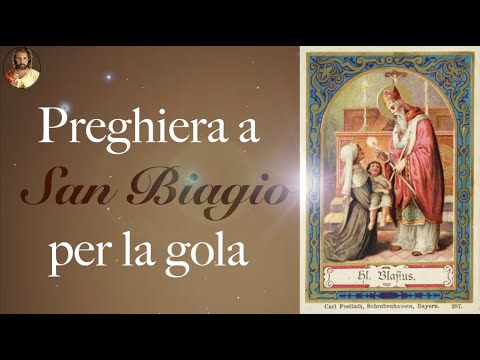 Preghiera a San Biagio per la gola