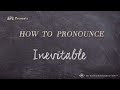 How to Pronounce Inevitable (Real Life Examples!)