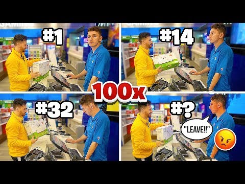 Buying The SAME ITEM From The SAME CASHIER 100 Times!! (Until They Refuse to serve me!) Video