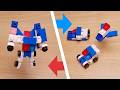 Mini LEGO poice vehicles transformer robot PoliceBot3!