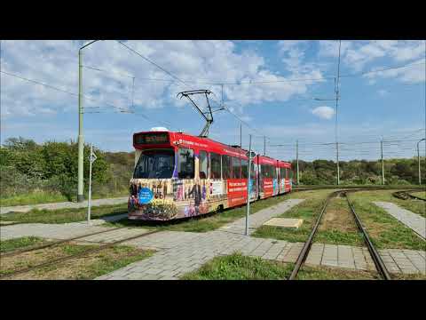 HTM tramlijn 1 Scheveningen Noord - Delft Tanthof | omleiding | GTL8 3118 | 2021