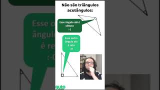 O que é um triângulo acutângulo? Triângulo com três ângulos agudos #shorts #gutoazevedo