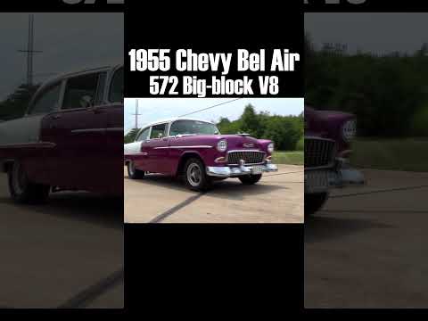 1955 Chevy Bel Air 572 Big-block V8 Hot Rod #1955Chevy #bigblockchevy
