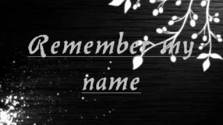 Keri Noble - Remember My Name - Lyrics