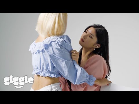 남자가 좋아하는 스킨십을 여자끼리 해본다면?