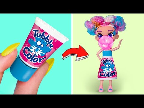 Never Too Old For Dolls / 5 DIY Barbie Doll Candy Outfits Video