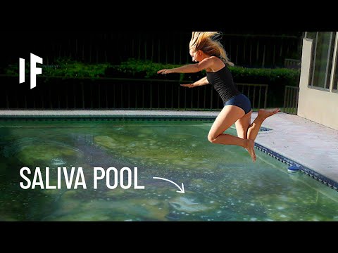 人間の唾液で満たされたプールに飛び込んだとしたら？ (What If You Jumped Into a Pool Filled With Human Saliva?)