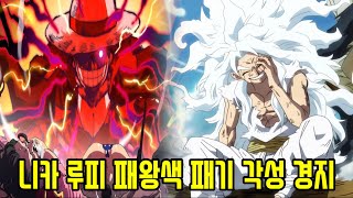 [원피스]사황 루피 새로운 변신!? 드디어 "역대급 패왕색 패기" 최종각성 단계
