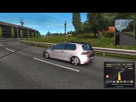 ETS2 1.35 Mods |Car Mod| - A Great Fun Car of Volkswagen Golf 7 R Line Mod
