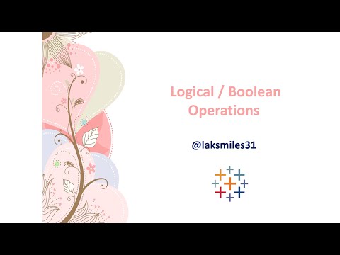 Logical or Boolean Operators in #Tableau | Tableau #Tutorial Advanced |   Session 62