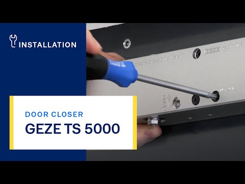 GEZE TS 5000 door closer | Installation and settings