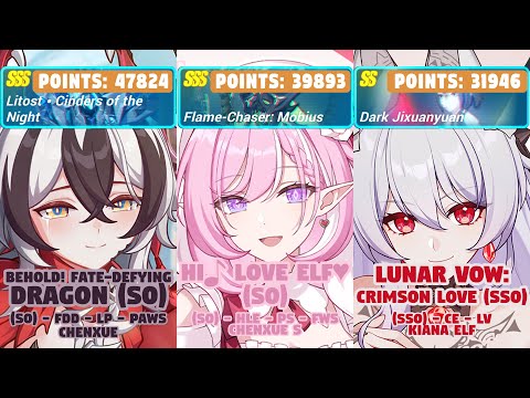 Honkai Impact 3rd: Ex-Memorial Arena | Ver 8.5 W5 | SSS Litost, Mobius, SS Dxy | FDD, HLE, LV