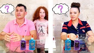 😜 ТЕЛЕПАТИЯ ЧЕЛЛЕНДЖ СЛАЙМ | МОИ РОДИТЕЛИ выбирают ингридиенты для СЛАЙМА | МАМА ПРОТИВ ПАПЫ
