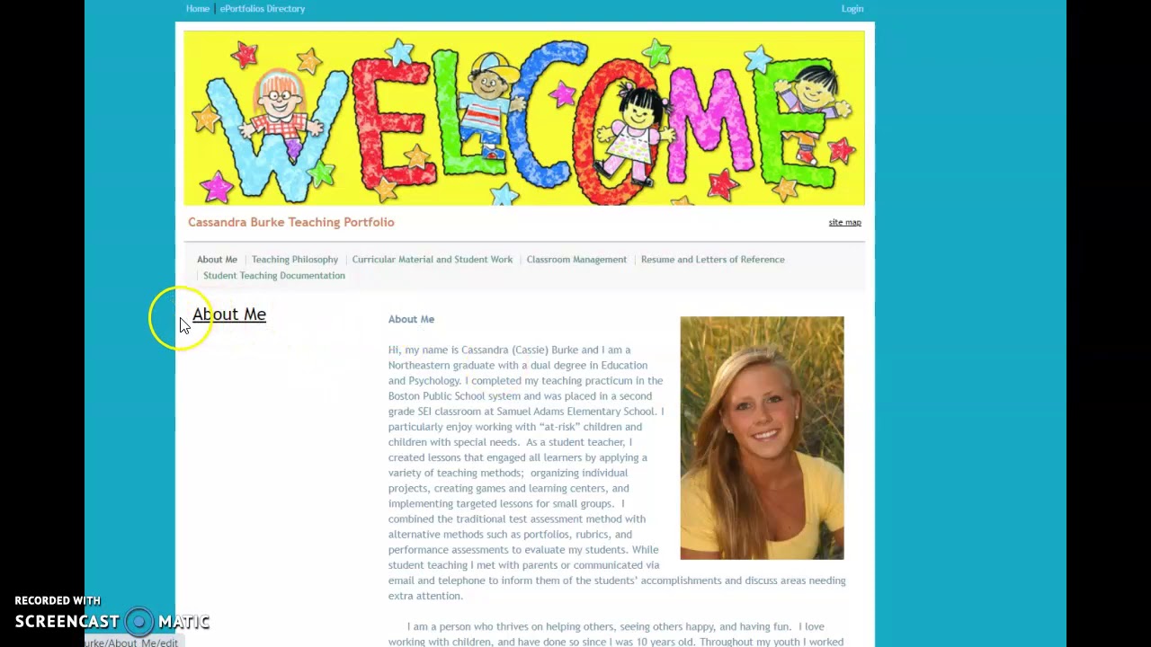 Eportfolio Assignment