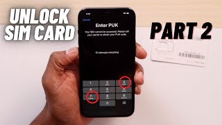 How to unlock SIM CARD / Sim PUK Locked / ( Part 2 )