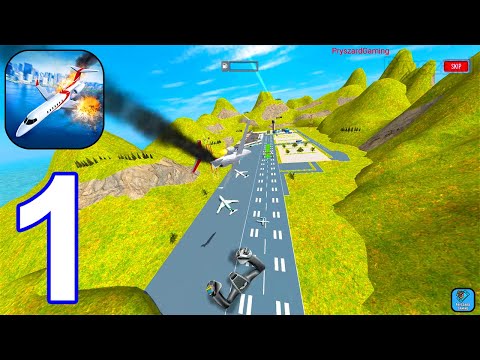 Plane Emergency Landing - Gameplay Walkthrough Part 1 Levels 1-4 (iOS,Android)