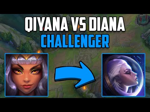 WINNING LANE vs Diana Mid (Challenger Qiyana) | Full Game