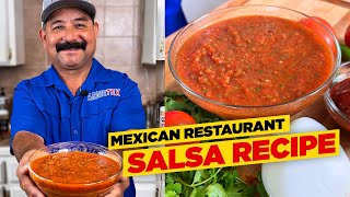 The BEST Mexican Restaurant SALSA ROJA Recipe (+ the secret ingredient)