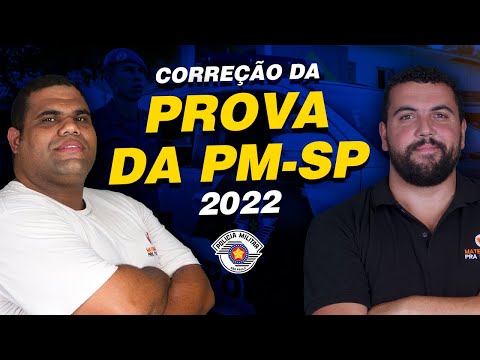 Correção Prova da PM-SP 2022. I Vunesp I Matemática I 06/02/2022