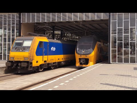 How trains get delayed: shortage on dispatchers: Eindhoven - Amsterdam VIRM 848 18/6/2022