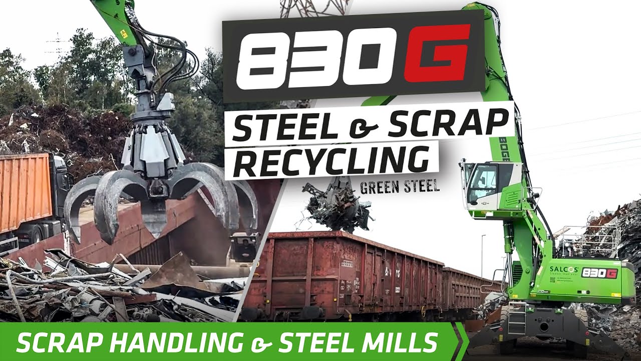 All-purpose machine made from CO₂-reduced green steel | SENNEBOGEN 830 G