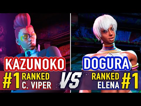 SF6 🤜 Kazunoko (#1 Ranked C. Viper) vs Dogura (#1 Ranked Elena) 🤛 SF6 High Level Gameplay