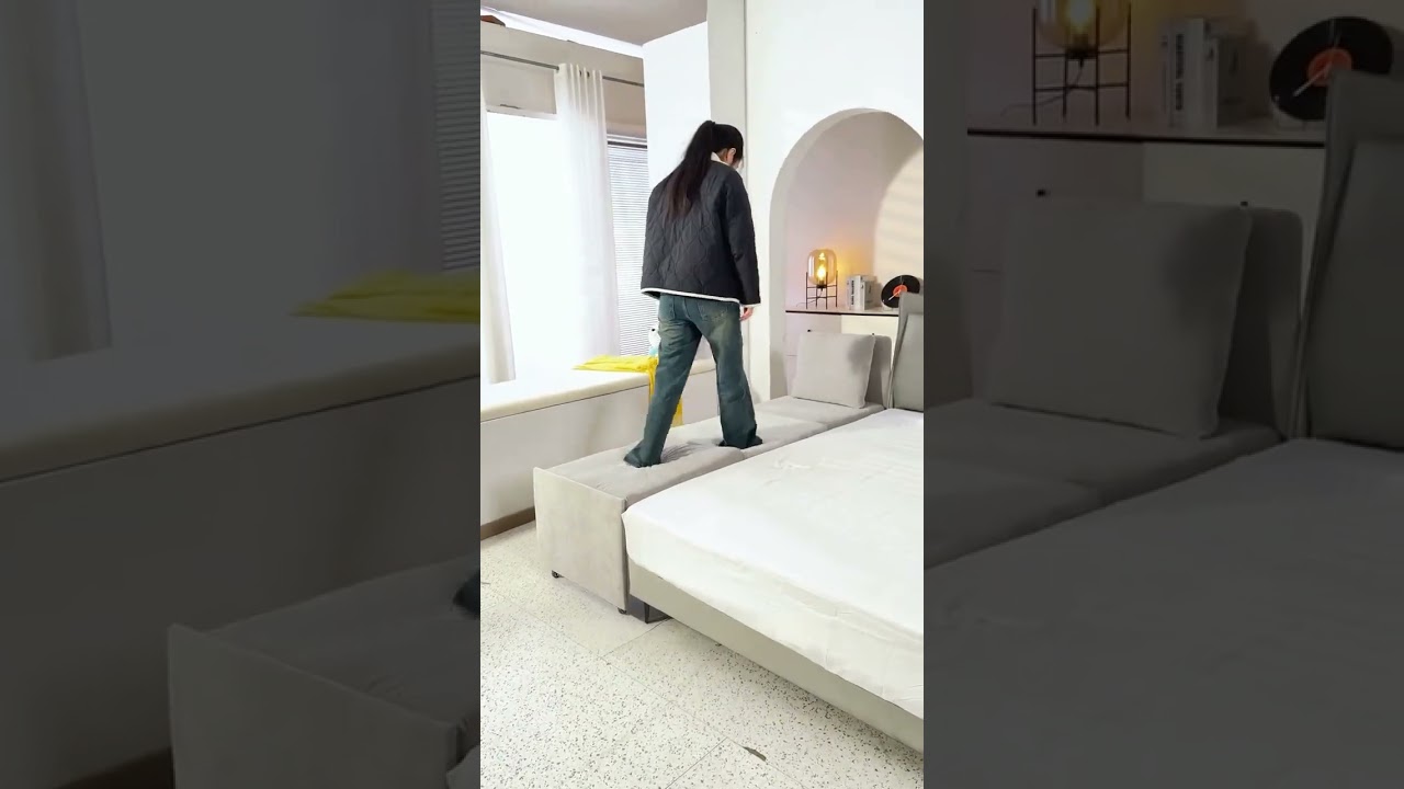 小スペースでも贅沢に！組み合わせ自在ソファベッド#省スペース家具 #一人暮らし #ソファ #折りたたみソファベッド  #賃貸インテリア  #ワンルーム #多機能家具 #mutukishop