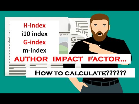 How to calculate H index | i10 index in research | G index |  Author impact | g index calculation