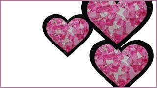 Valentine&#39;s day craft: Stained Glass Heart