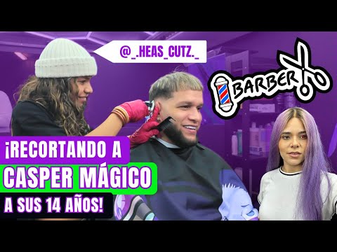 Puerto Rico's youngest barber cuts CASPER MÁGICO for his album release