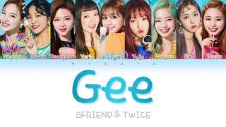 Download lagu GFRIEND&TWICE - ' Gee ' (original song Girls' Generation ) Colors coded lyrics [HAN/ROM/ENG] mp3