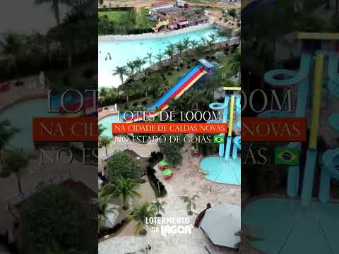 Lotes de 1.000m² cidade do Parque Aquático em Caldas Novas!