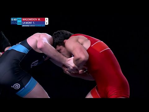 BRONZE GR - 60 kg: M. MAGOMEDOV (RUS) df. T. LA MONT (USA) by VPO1, 2-1