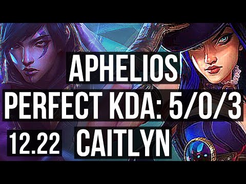 APHELIOS & Nami vs CAITLYN & Morgana (ADC) | 5/0/3, 300+ games | KR Master | 12.22