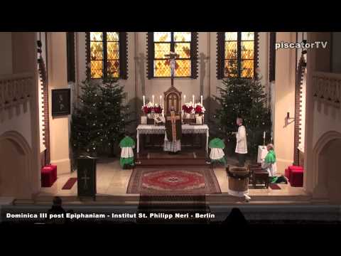 Dominica III post Epiphaniam 11 Sanctus - Traditional Latin Mass