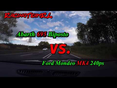 Abarth 695 Biposto  vs. Ford Mondeo MK4 240ps 🎥 ©️
