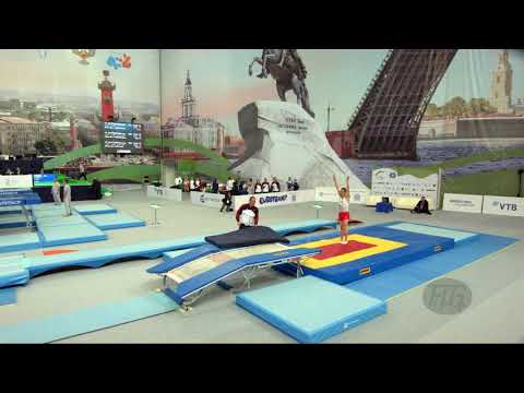 SCHMIDT Daniel (GER) - 2018 Trampoline Worlds, St. Petersburg (RUS) - Qualification Double Mini R1