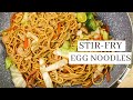 Simple Stir fry Egg Noodles With Chicken ( Easy and Delicious )