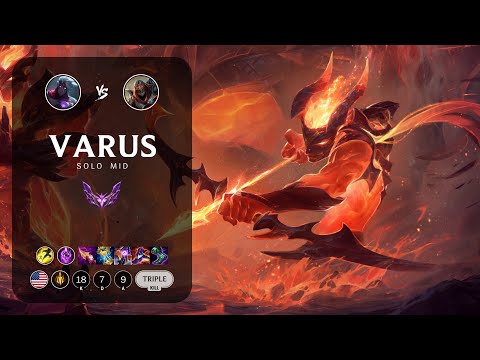 Varus Mid vs Zed - NA Master Patch 12.22