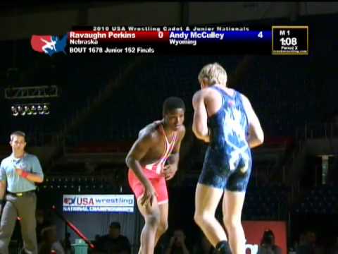 Junior Greco-Roman Finals 152 pounds - Ravaughn Perkins vs. Andy McCulley