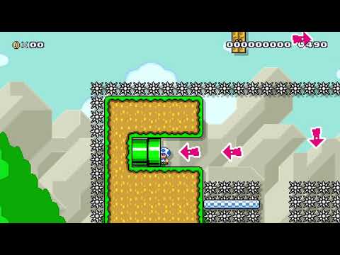 the platforms fall down! by Nicorat08 - Super Mario Maker 2 - No Commentary 1cb 022020