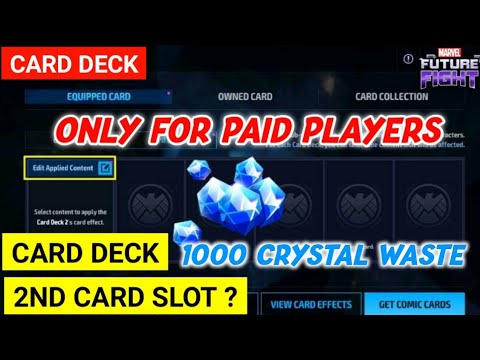 Card Deck System | 2nd Card Slot ? | Comic Card Deck Explained Marvel Future Fight