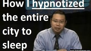 preview picture of video '#Hypnosis; How I hypnotized a city to sleep. ASMR on live TV (Hypnotist Bernie) hypnosis for sleep'