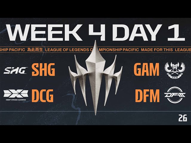 [JP] SHG vs GAM | DCG vs DFM | LCP 2026 Split 1 Regular Season Week 4 Day 1