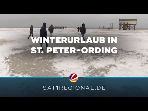 Winterwetter: Touristen strömen nach St. Peter-Ording
